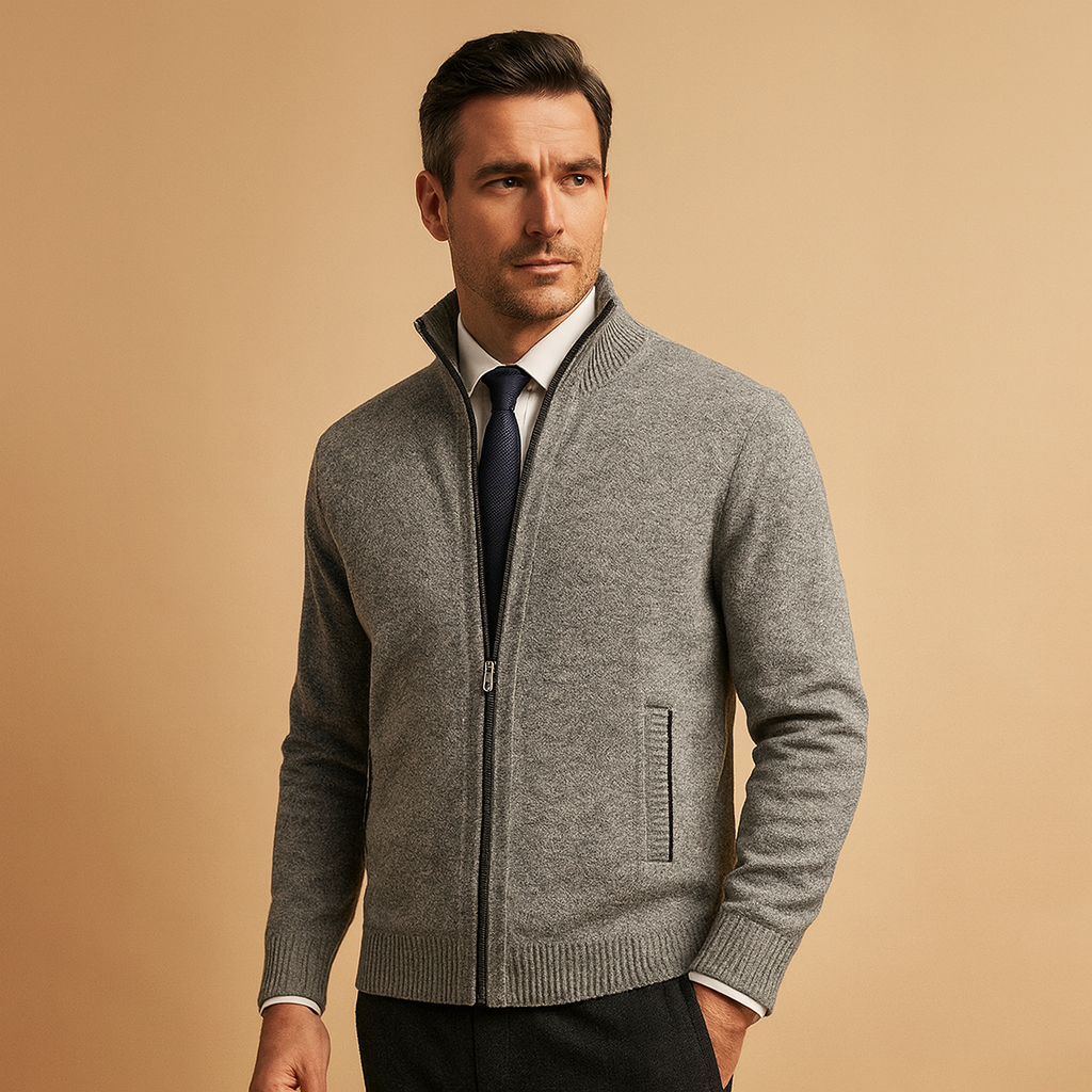 Heren vest met rits voor casual en sportieve looks | Milan