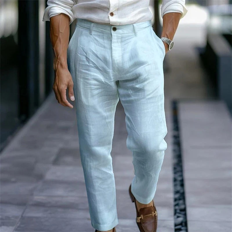 Pantalon d'été en viscose – Coupe classique