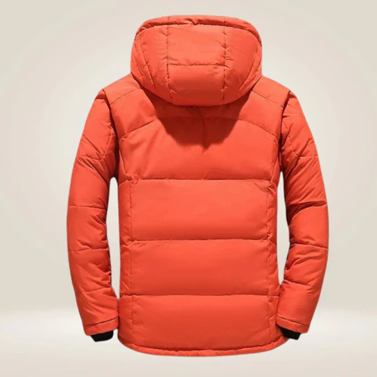 Dikke warme winterjas met capuchon voor heren
