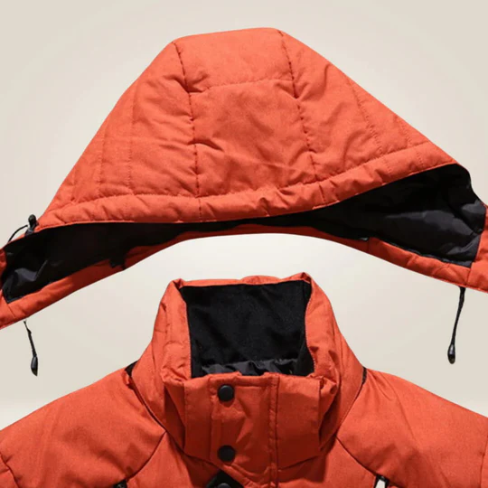 Dikke warme winterjas met capuchon voor heren