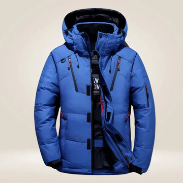 Dikke warme winterjas met capuchon voor heren