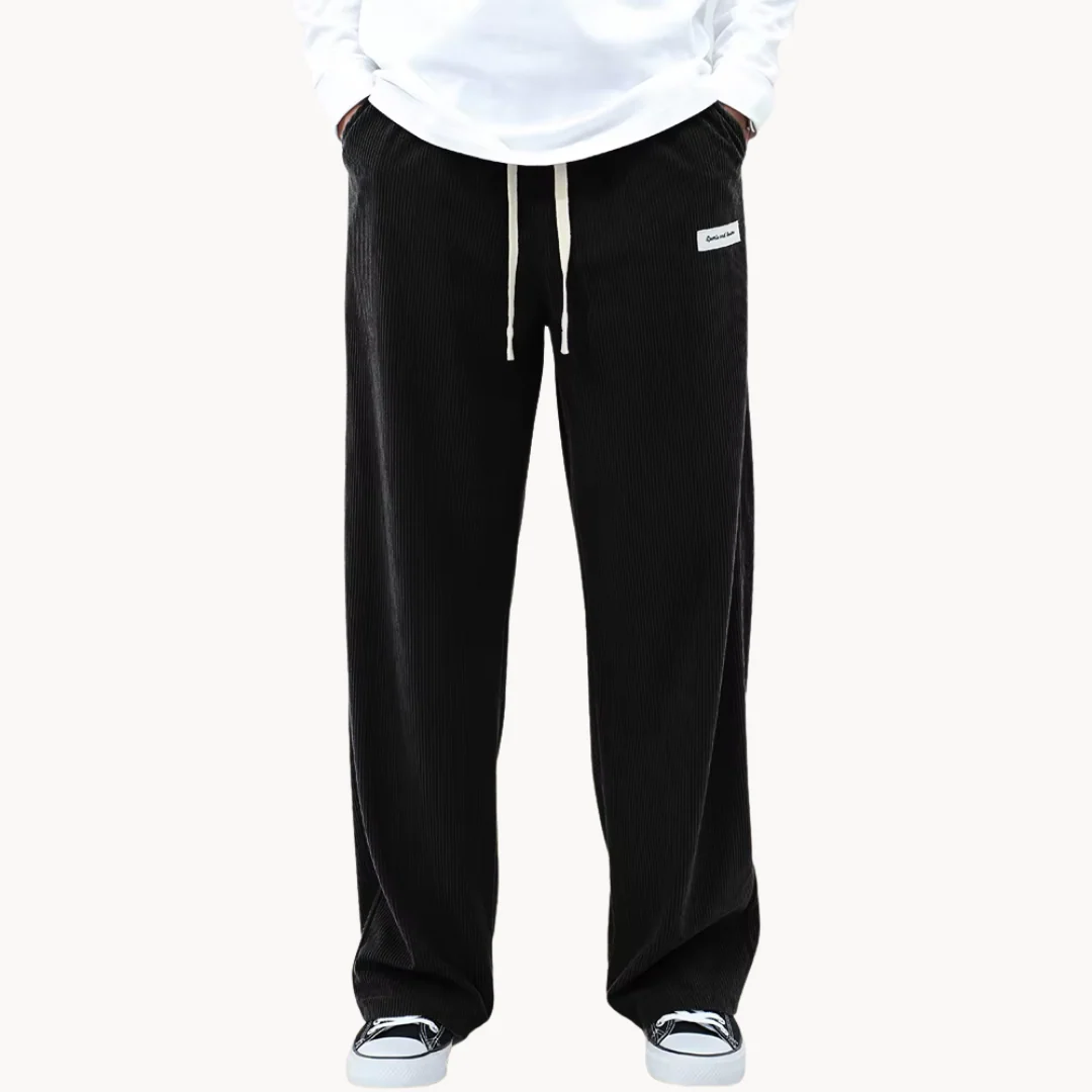 Pantalon en Velours Côtelé Homme Coupe Droite