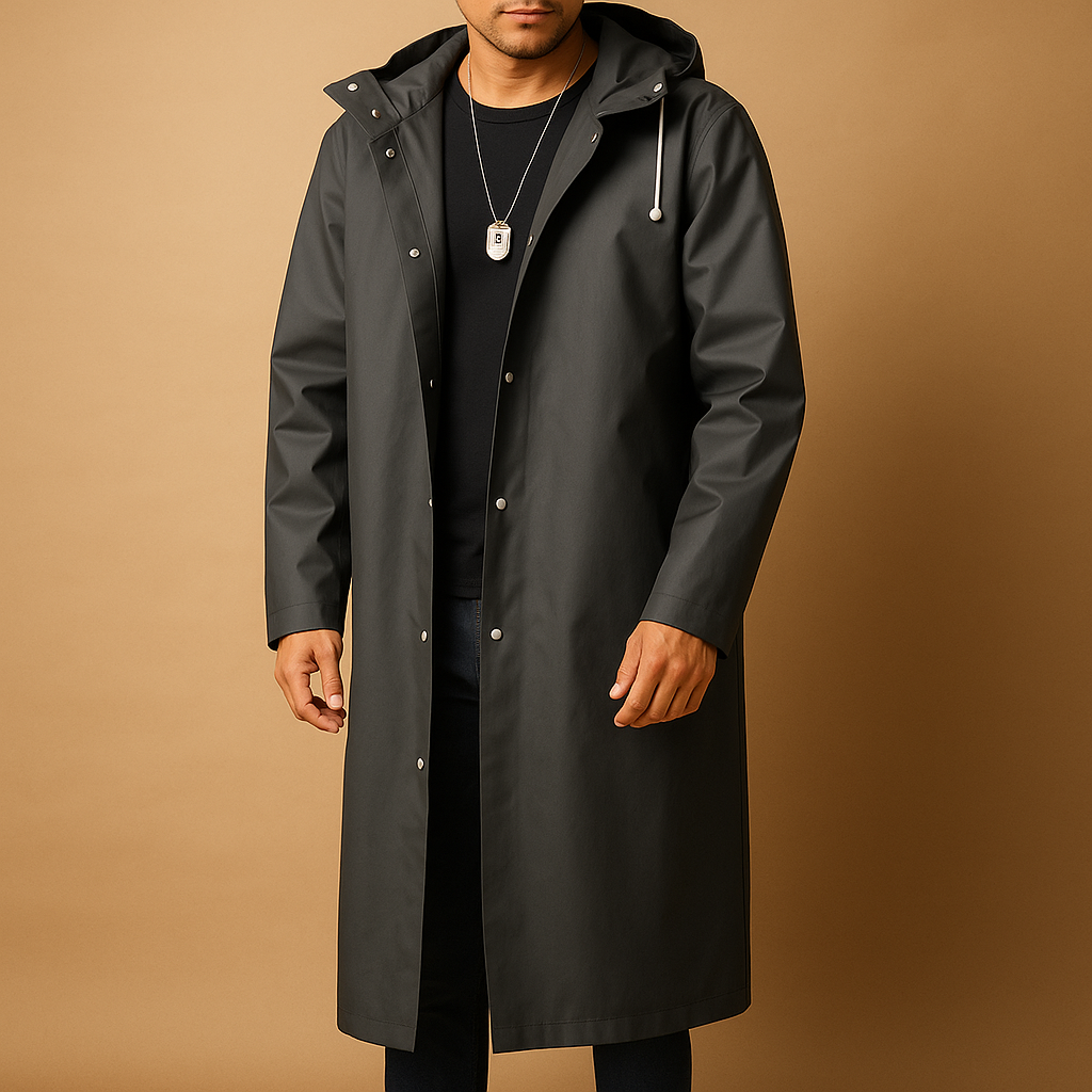 Manteau Imperméable Homme à Capuche