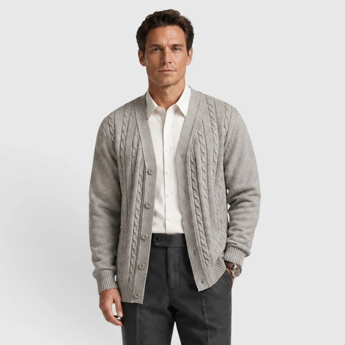 Cardigan met kabelpatroon