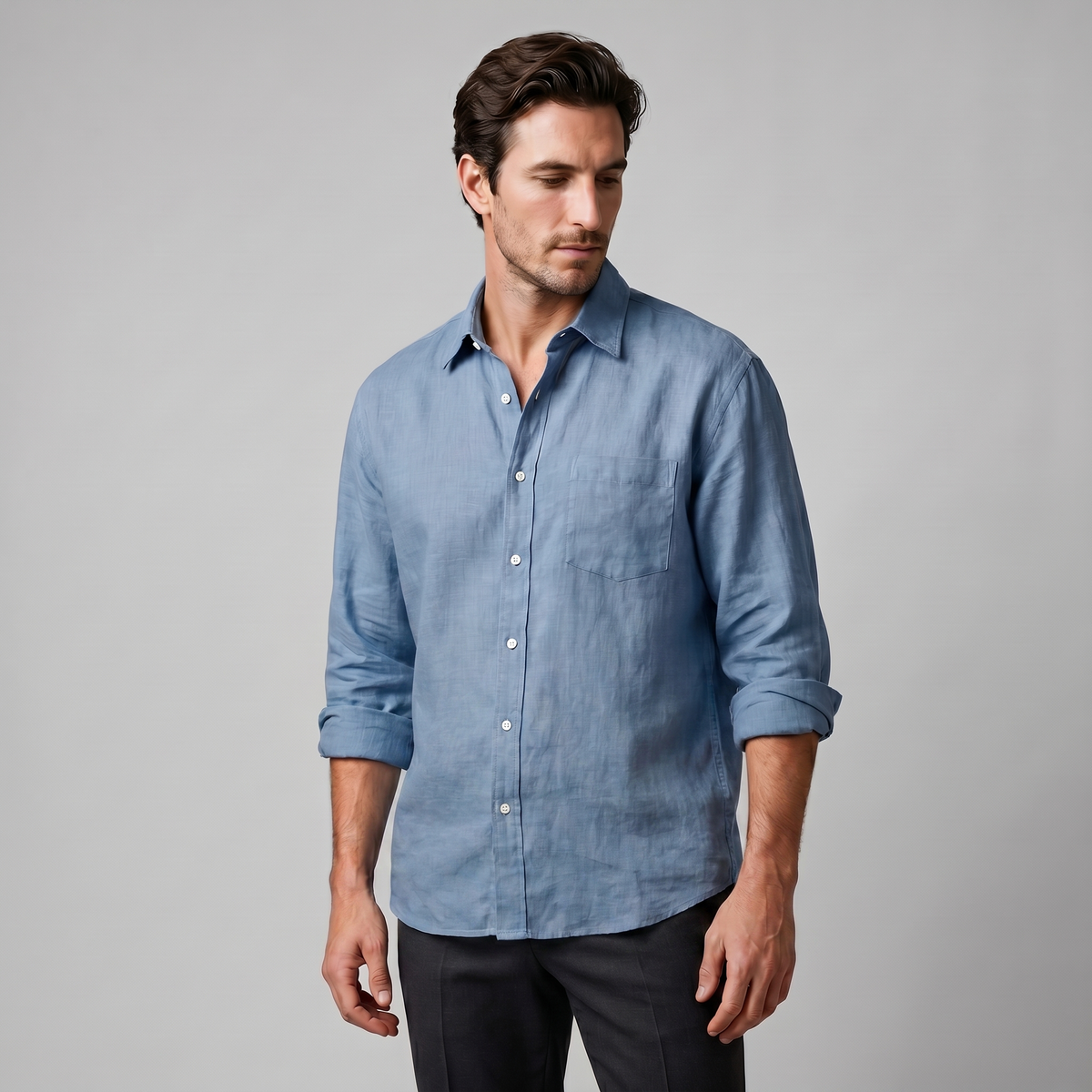 Chemise Homme Oversize Manches Longues