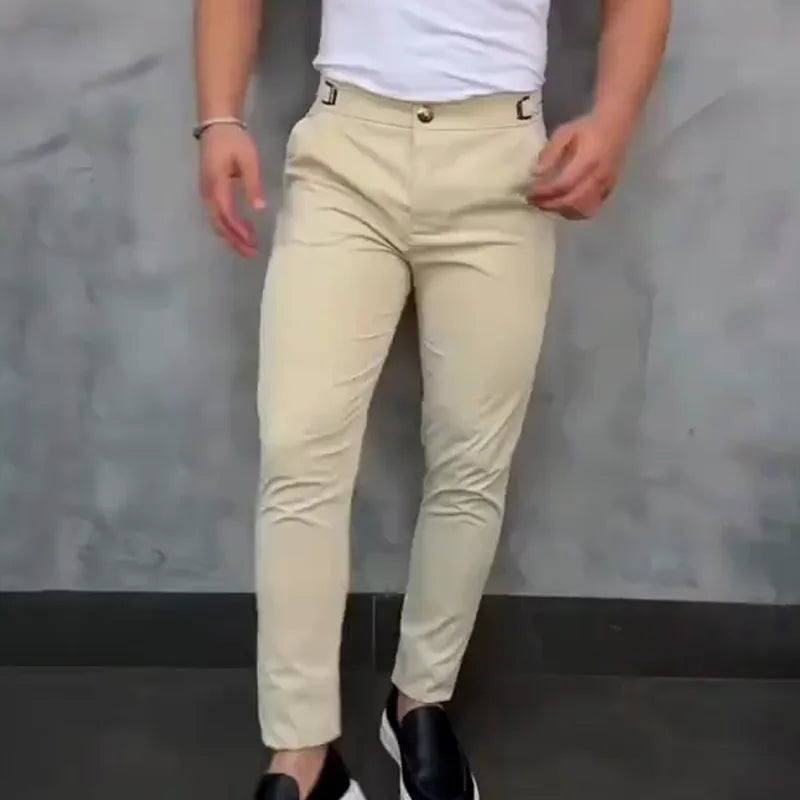 Slim fit chino's met stretch
