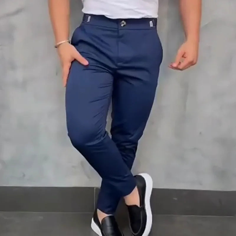 Slim fit chino's met stretch