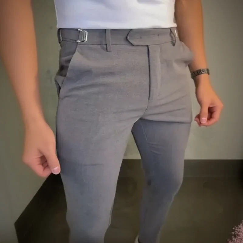 Slim fit chino's met stretch