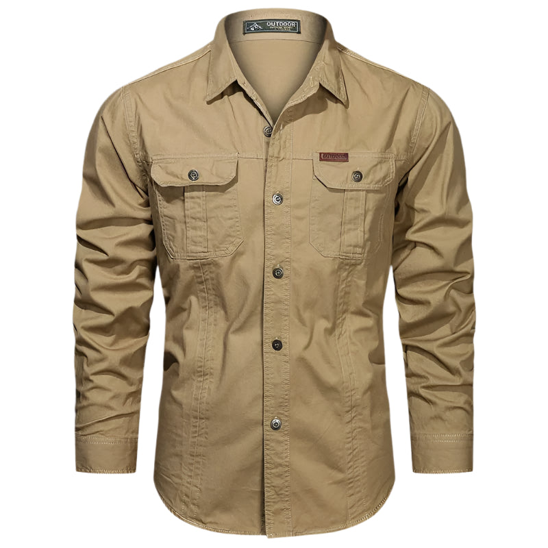 Surchemise Cargo Homme à Manches Longues