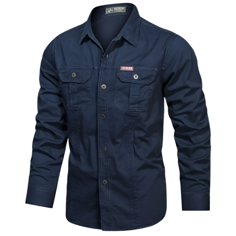 Surchemise Cargo Homme à Manches Longues