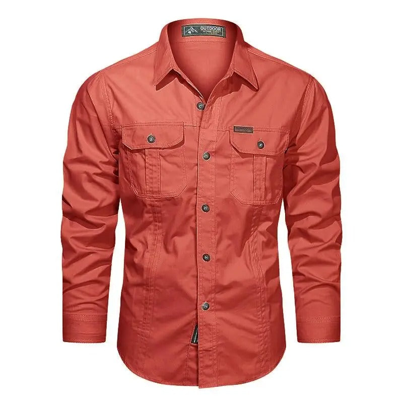 Surchemise Cargo Homme à Manches Longues